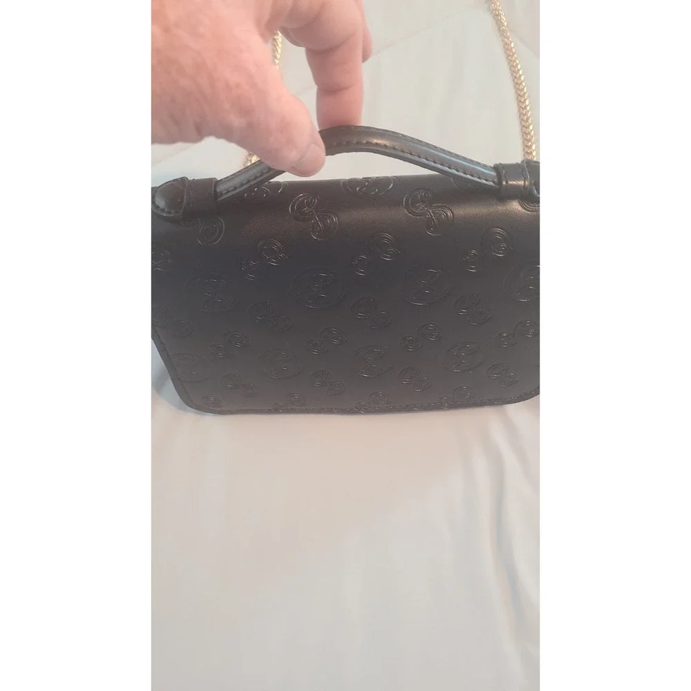 Sam & Libby Women's Sam & Libby Printed Black Clutch / Crossbody‎ Bag NEW.